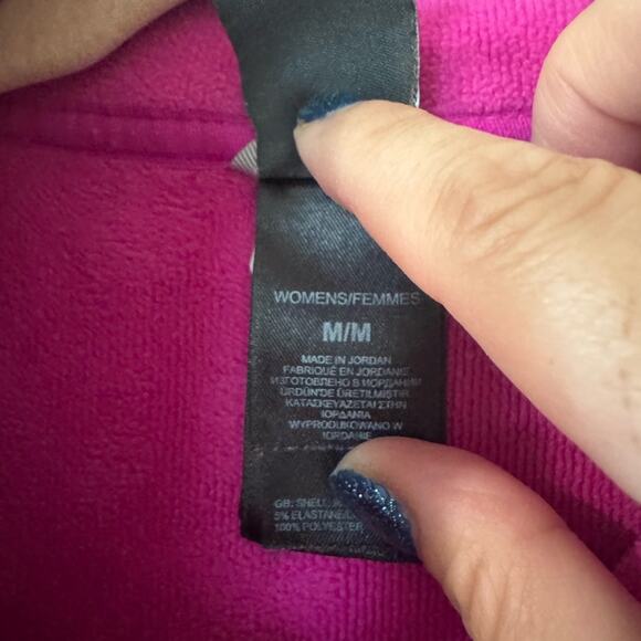 🌄NORTH FACE💗 Women’s Fuchsia Pink Agave Fleece Jacket 💝 (medium) - Picture 9 of 17
